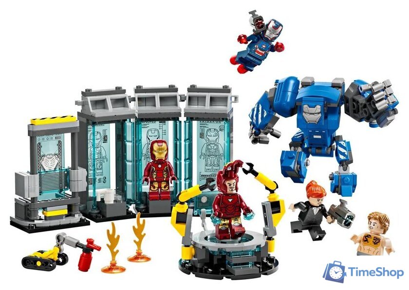 Конструктор LEGO Marvel Лаборатория Железного Человека: Зал Доспехов 76315 - Изображение №4 — Интернет-магазин Time-Shop