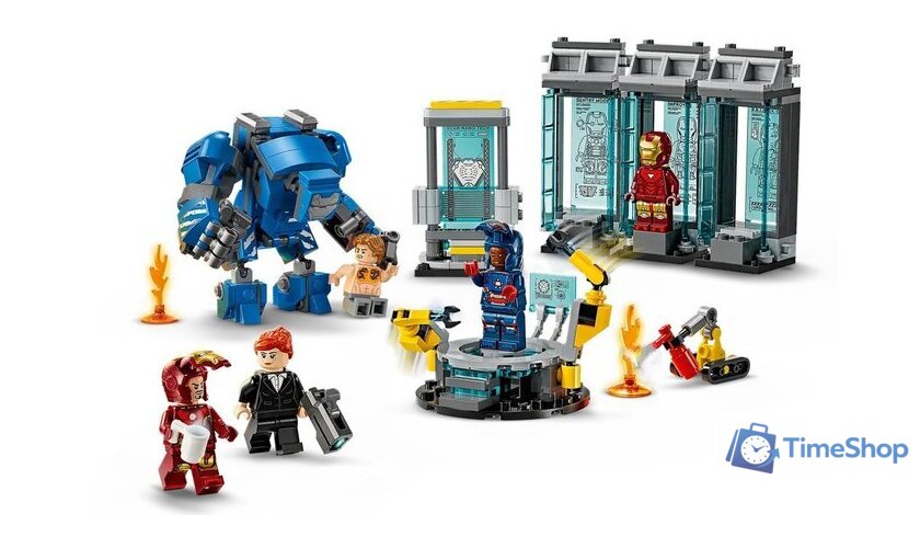 Конструктор LEGO Marvel Лаборатория Железного Человека: Зал Доспехов 76315 - Изображение №5 — Интернет-магазин Time-Shop