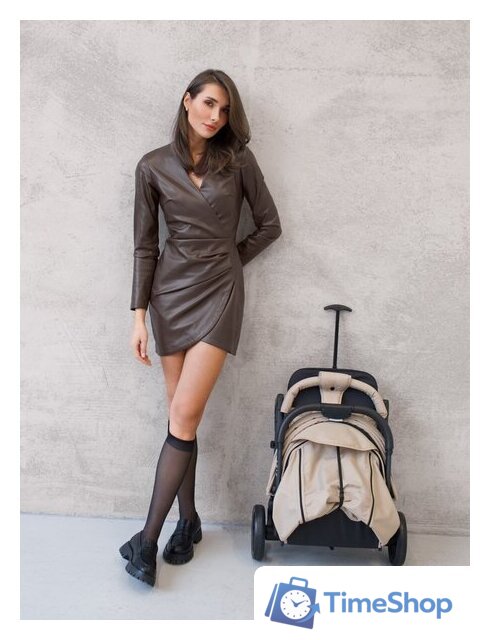 Коляска прогулочная «книга» Amarobaby Airy (бежевый) - Изображение №6 — Интернет-магазин Time-Shop