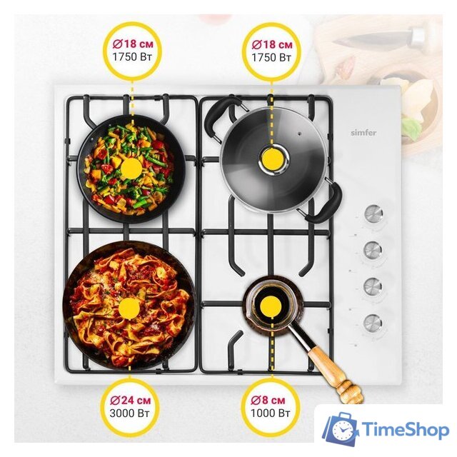 Варочная панель Simfer H60Q40W471 - Изображение №11 — Интернет-магазин Time-Shop