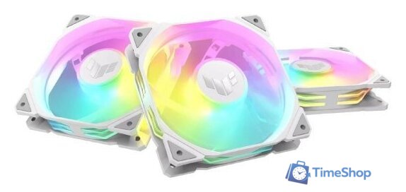 Комплект вентиляторов для корпуса ASUS TUF Gaming TR120 ARGB Triple Pack (белый) - Изображение №1 — Интернет-магазин Time-Shop