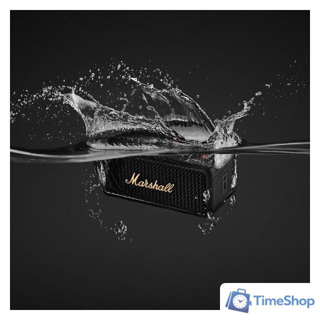 Беспроводная колонка Marshall Emberton III (черный/латунь) - Изображение №6 — Интернет-магазин Time-Shop