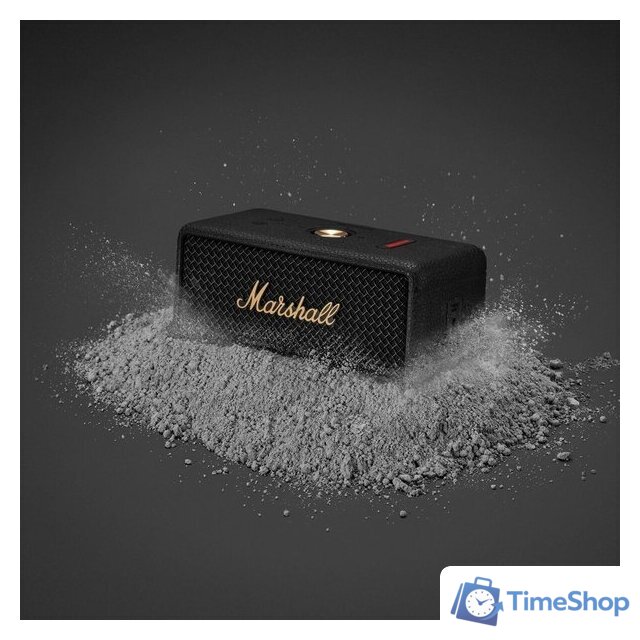 Беспроводная колонка Marshall Emberton III (черный/латунь) - Изображение №7 — Интернет-магазин Time-Shop