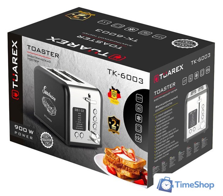 Тостер Tuarex TK-6003 - Изображение №11 — Интернет-магазин Time-Shop