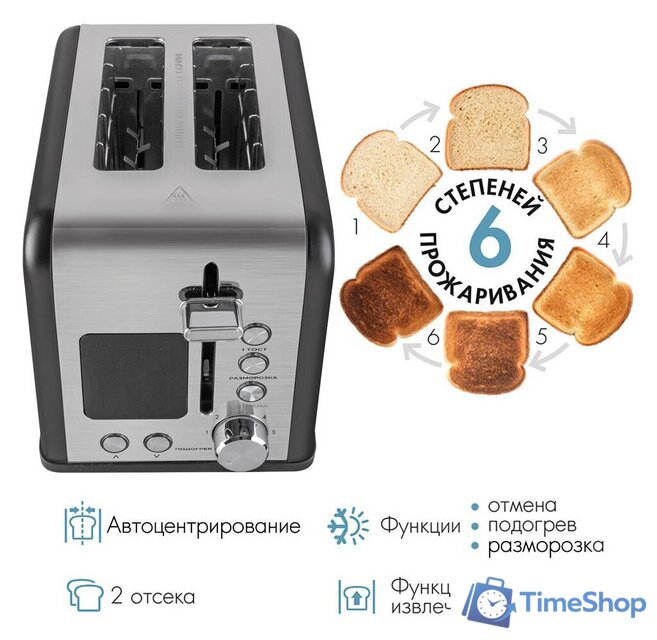 Тостер Tuarex TK-6003 - Изображение №4 — Интернет-магазин Time-Shop