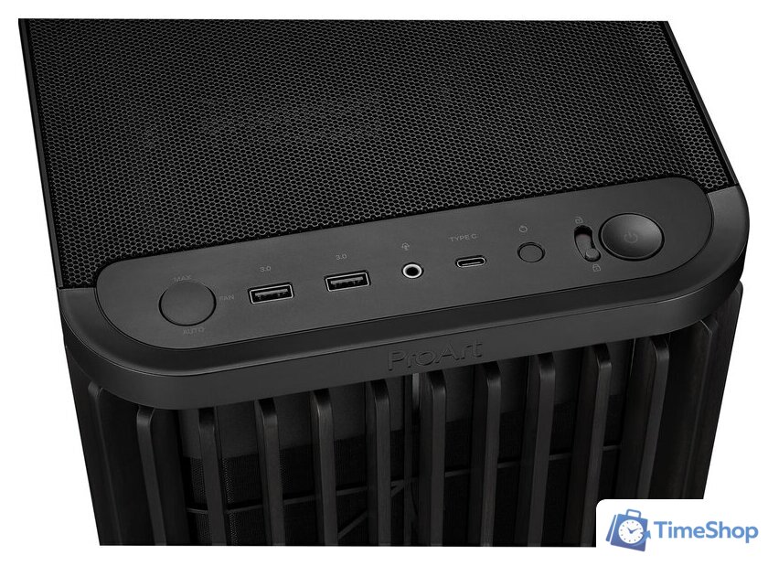 Корпус ASUS ProArt PA401 Wood Edition - Mesh Panel (черный) - Изображение №4 — Интернет-магазин Time-Shop