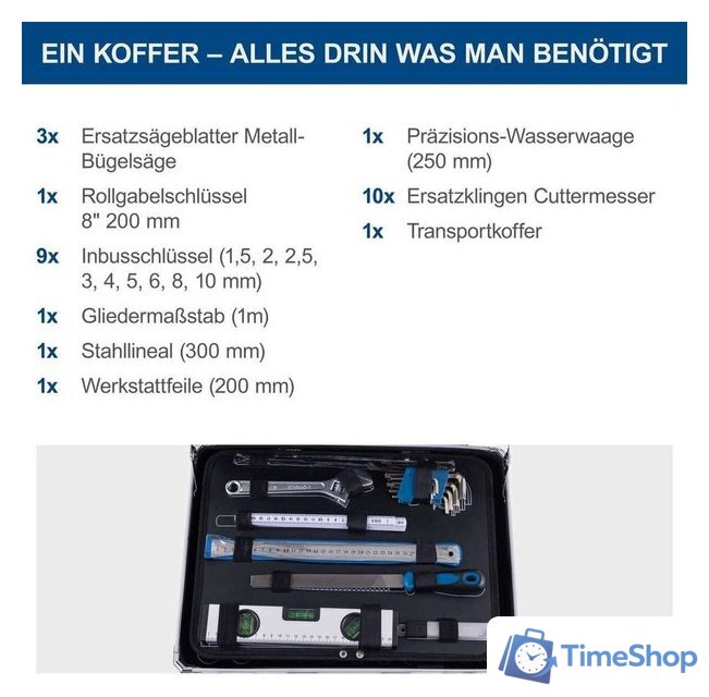 Набор домашнего мастера Scheppach TB200 5909330900 (141 предмет) - Изображение №5 — Интернет-магазин Time-Shop