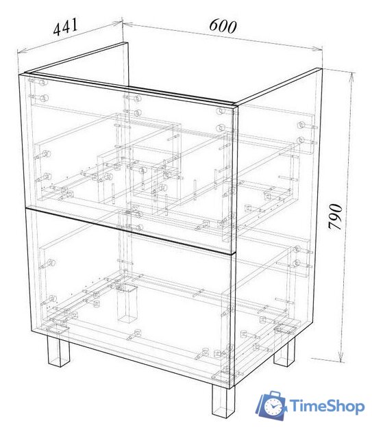  Garda Тумба под умывальник Grado 58 60 26.58.600 - Изображение №3 — Интернет-магазин Time-Shop