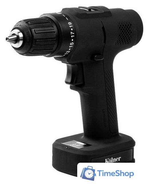 Дрель-шуруповерт Kolner KCD 12/2BL Anthracite (с 1-им АКБ, оснастка, кейс) - Изображение №1 — Интернет-магазин Time-Shop