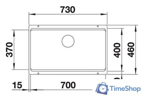 Кухонная мойка Blanco Etagon 700-U (кофе) 525176 - Изображение №2 — Интернет-магазин Time-Shop