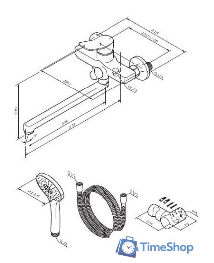 Смеситель AM.PM X-Joy S F85A95000 - Изображение №2 — Интернет-магазин Time-Shop