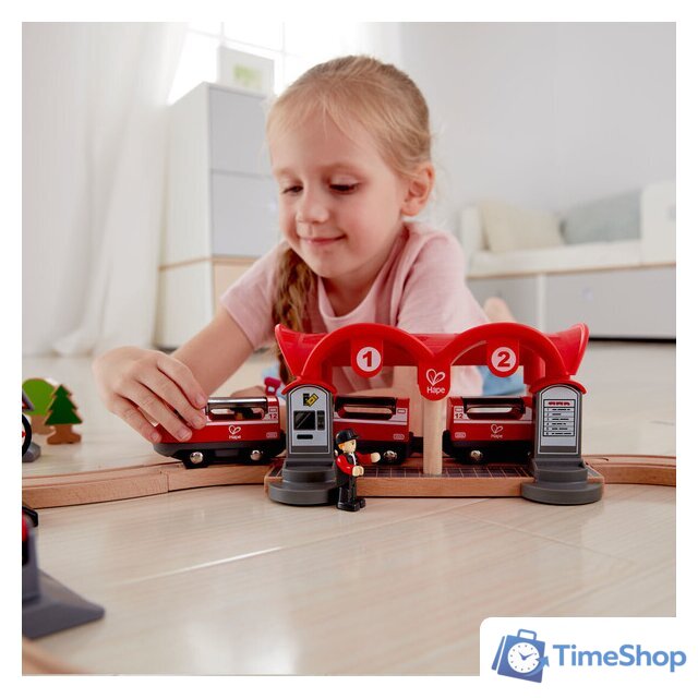 Набор железной дороги Hape Город E3730 - Изображение №2 — Интернет-магазин Time-Shop