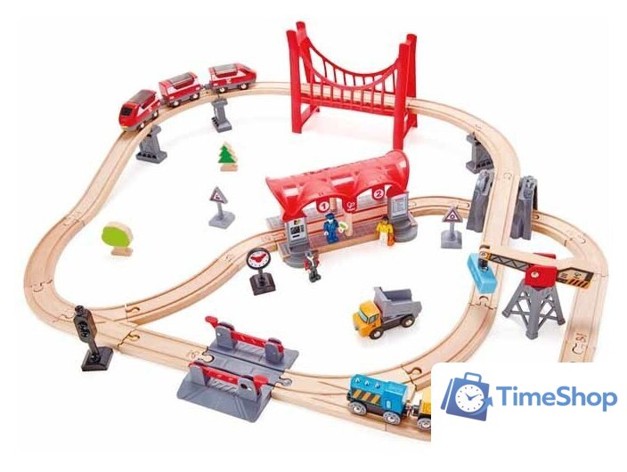 Набор железной дороги Hape Город E3730 - Изображение №1 — Интернет-магазин Time-Shop