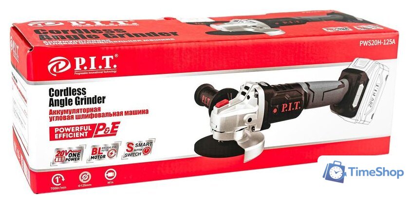 Угловая шлифмашина P.I.T. PWS20H-125A (без АКБ) - Изображение №5 — Интернет-магазин Time-Shop