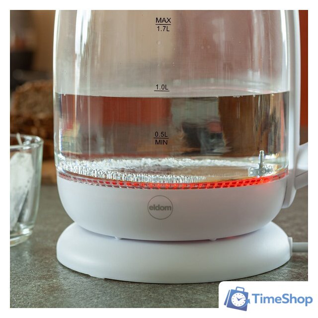 Электрический чайник Eldom C510 (белый) - Изображение №6 — Интернет-магазин Time-Shop