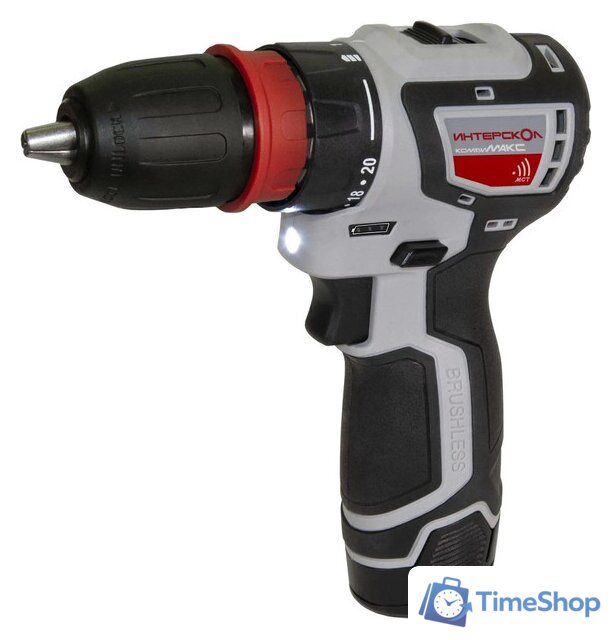 Дрель-шуруповерт Интерскол КомбиМАКС ДА-10/12В 36 687.2.2.77 (с 2-мя АКБ, сумка) - Изображение №2 — Интернет-магазин Time-Shop