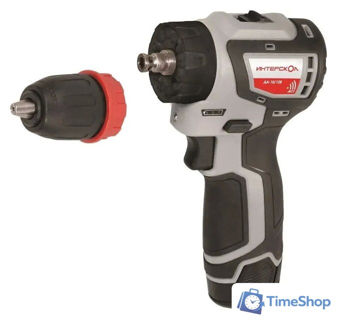 Дрель-шуруповерт Интерскол КомбиМАКС ДА-10/12В 36 687.2.2.77 (с 2-мя АКБ, сумка) - Изображение №1 — Интернет-магазин Time-Shop