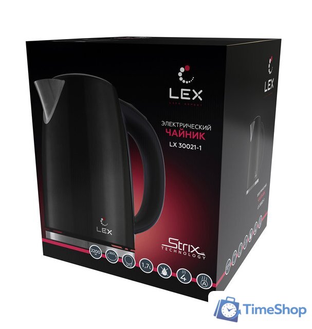 Электрический чайник LEX LX 30021-1 - Изображение №9 — Интернет-магазин Time-Shop