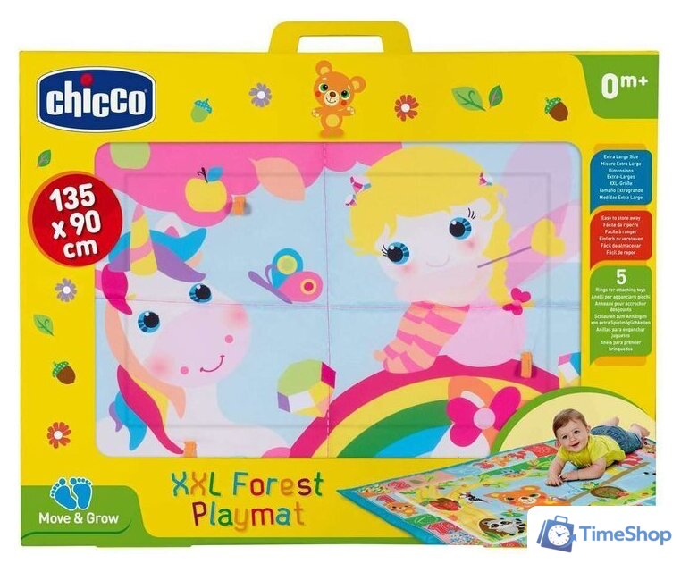 Развивающий коврик Chicco XXL Лесные друзья 00007945100000 (розовый) - Изображение №2 — Интернет-магазин Time-Shop