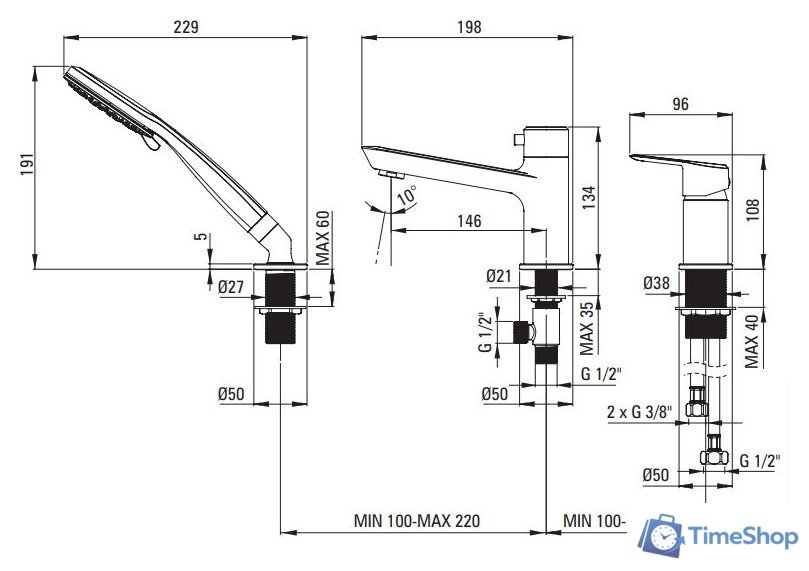 Смеситель Deante Arnika BQA 013M - Изображение №15 — Интернет-магазин Time-Shop