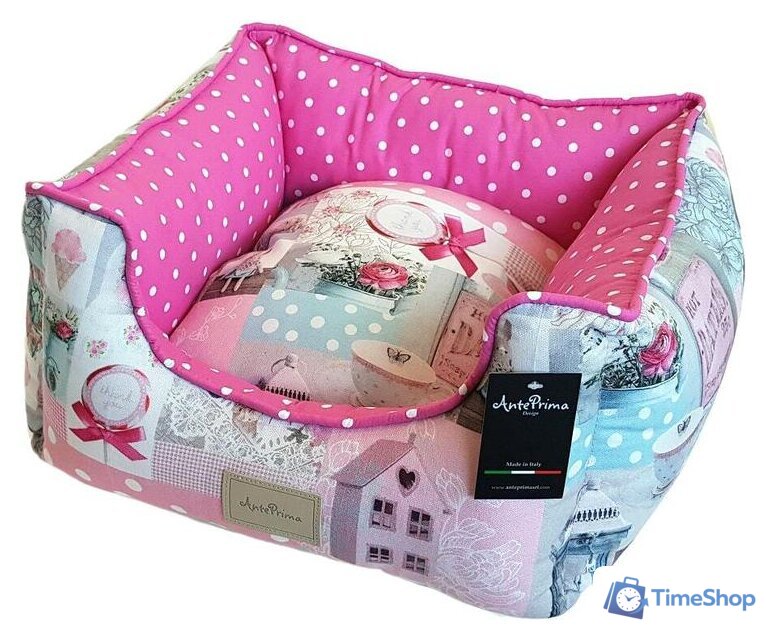 Лежак AntePrima Yolande YOLDOLROSPOIS02 (розовый горошек/принт) - Изображение №1 — Интернет-магазин Time-Shop