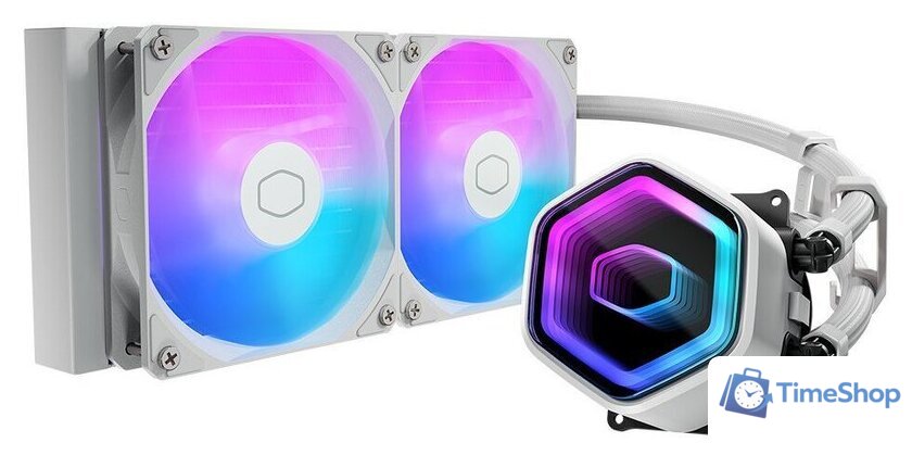 Система жидкостного охлаждения для процессора Cooler Master MasterLiquid 240 Core II ARGB White MLW-D24M-A18PA-RW - Изображение №1 — Интернет-магазин Time-Shop