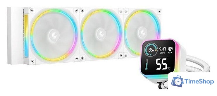 Система жидкостного охлаждения для процессора DeepCool LQ360 Ultra ARGB WH R-LQ360-WHASMC-G-1 - Изображение №1 — Интернет-магазин Time-Shop