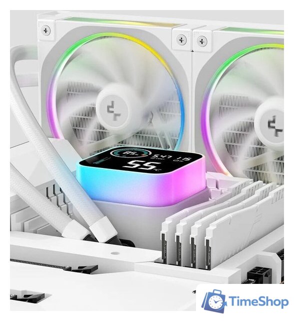 Система жидкостного охлаждения для процессора DeepCool LQ360 Ultra ARGB WH R-LQ360-WHASMC-G-1 - Изображение №9 — Интернет-магазин Time-Shop