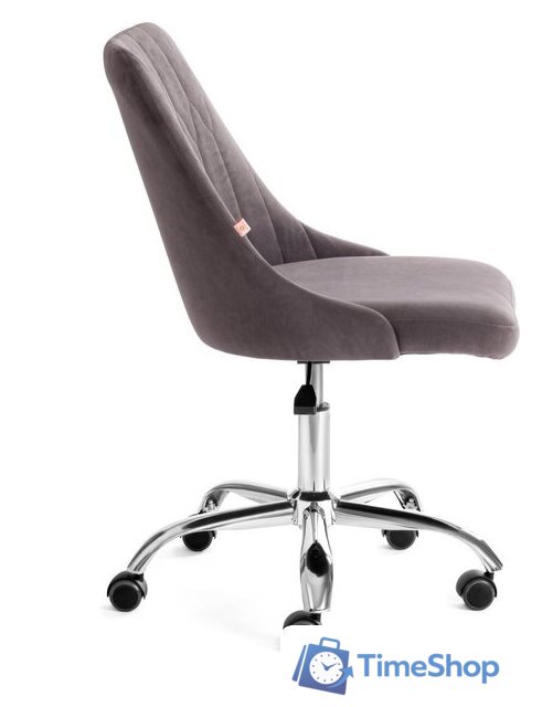 Офисное кресло TetChair Swan (флок, серый) - Изображение №2 — Интернет-магазин Time-Shop