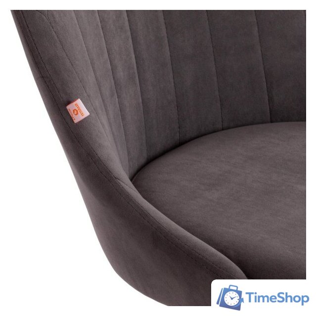 Офисное кресло TetChair Swan (флок, серый) - Изображение №7 — Интернет-магазин Time-Shop