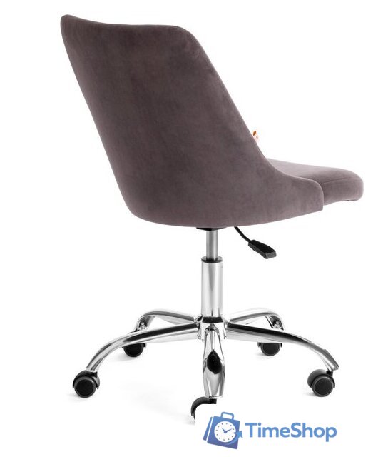 Офисное кресло TetChair Swan (флок, серый) - Изображение №3 — Интернет-магазин Time-Shop