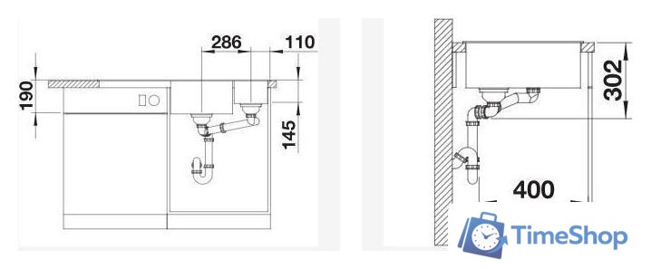 Кухонная мойка Blanco Axia III 6 S 527226 - Изображение №3 — Интернет-магазин Time-Shop