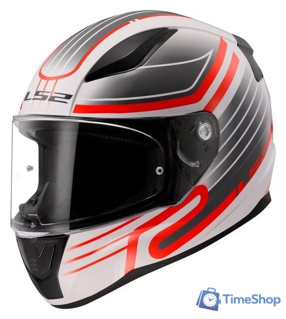 Мотошлем LS2 FF353 Rapid 2 Circuit (S, белый/красный) - Изображение №5 — Интернет-магазин Time-Shop
