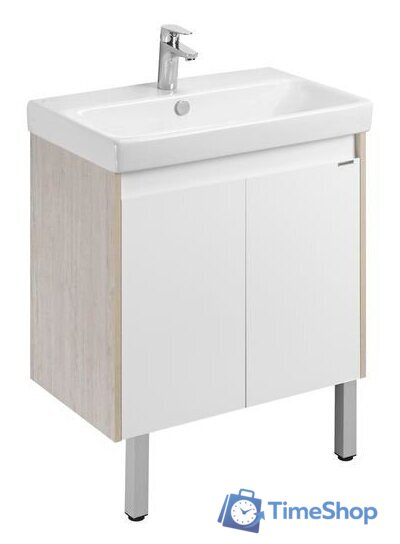  Акватон Тумба с умывальником Сканди Doors 70 1A2789K0SDB20 (белый/дуб верона) - Изображение №3 — Интернет-магазин Time-Shop