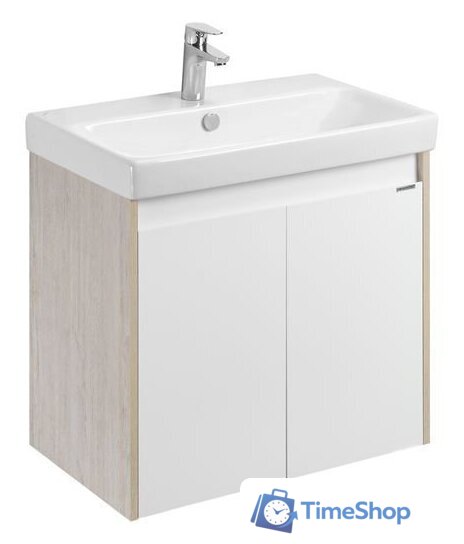  Акватон Тумба с умывальником Сканди Doors 70 1A2789K0SDB20 (белый/дуб верона) - Изображение №1 — Интернет-магазин Time-Shop