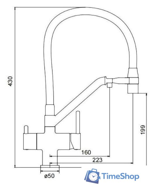 Смеситель Gappo G4398-85 - Изображение №2 — Интернет-магазин Time-Shop