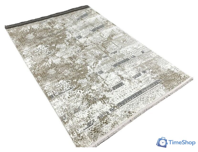 Ковер для жилой комнаты Radjab Carpet Валенсия Прямоугольник 10529RK 1.2x1.8 (cream/vizon) - Изображение №1 — Интернет-магазин Time-Shop