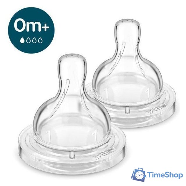 Набор сосок Philips Avent Anti-colic SCY761/02 (2 шт) - Изображение №1 — Интернет-магазин Time-Shop