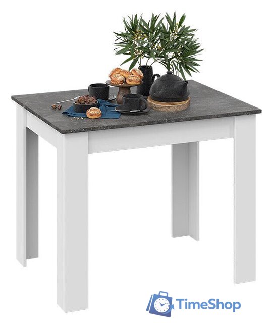Кухонный стол Трия Промо тип 1 (белый/ателье темный) - Изображение №1 — Интернет-магазин Time-Shop
