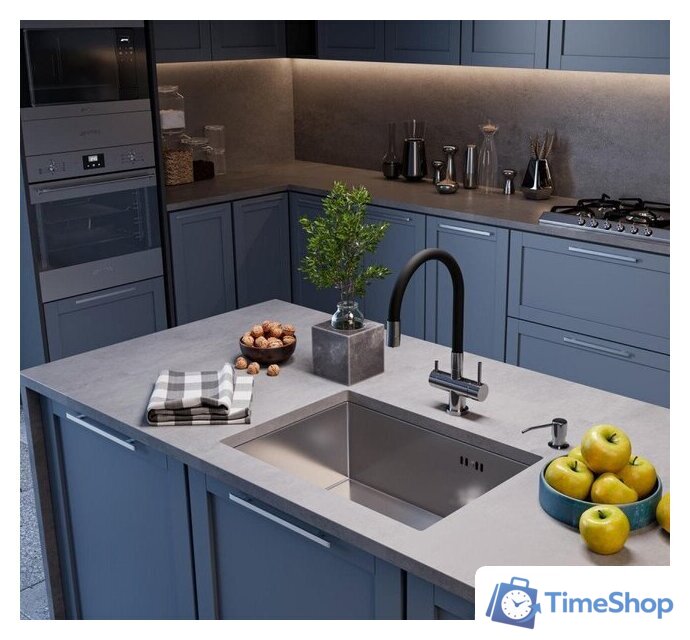 Кухонная мойка Emar EMB-123 PVD Nano Satine - Изображение №3 — Интернет-магазин Time-Shop