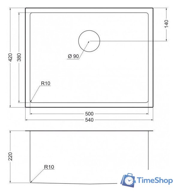 Кухонная мойка Emar EMB-123 PVD Nano Satine - Изображение №4 — Интернет-магазин Time-Shop