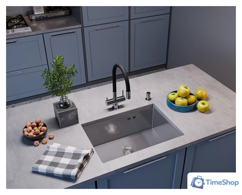 Кухонная мойка Emar EMB-123 PVD Nano Satine - Изображение №2 — Интернет-магазин Time-Shop