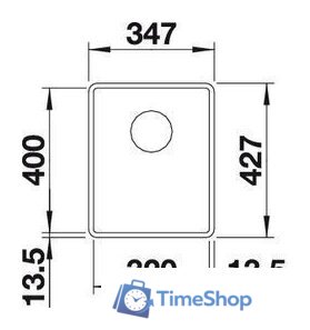 Кухонная мойка Blanco Subline 320-F (черный) - Изображение №2 — Интернет-магазин Time-Shop