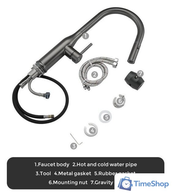 Смеситель Gappo G4398-41 - Изображение №11 — Интернет-магазин Time-Shop