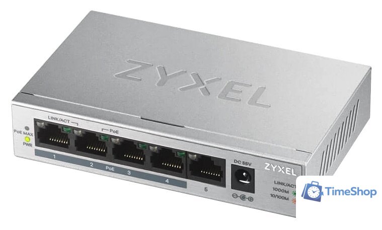 Неуправляемый коммутатор Zyxel GS1005HP - Изображение №1 — Интернет-магазин Time-Shop