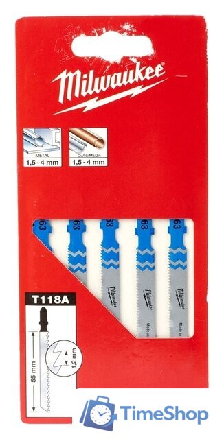 Набор пильных полотен Milwaukee 4932274651 (5 предметов) - Изображение №1 — Интернет-магазин Time-Shop