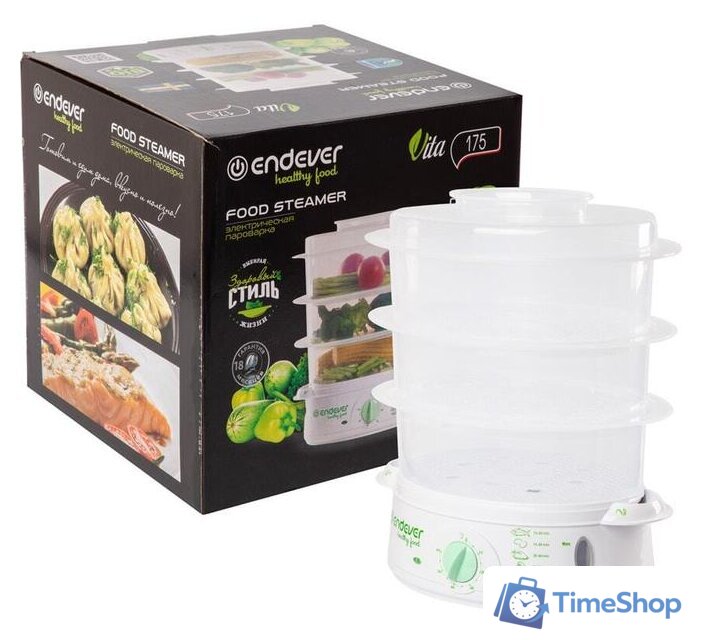 Пароварка Endever Vita 175 - Изображение №14 — Интернет-магазин Time-Shop