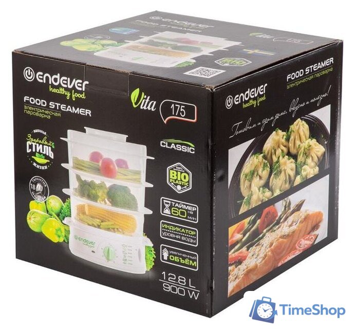 Пароварка Endever Vita 175 - Изображение №15 — Интернет-магазин Time-Shop