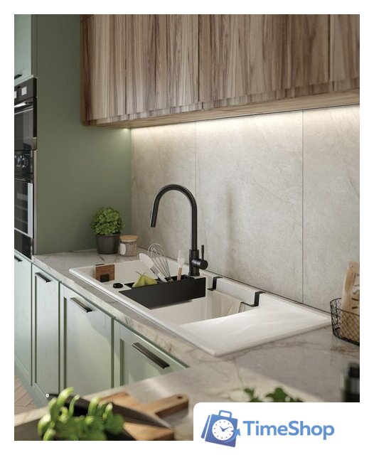 Кухонная мойка Deante Magnetic ZRM A213 (алебастр) - Изображение №2 — Интернет-магазин Time-Shop