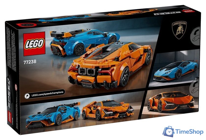 Конструктор LEGO Speed Champions 77238 Lamborghini Revuelto & Huracan STO - Изображение №10 — Интернет-магазин Time-Shop